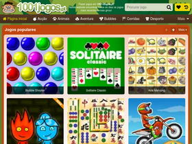 '1001jogos.pt' screenshot