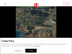 'roccofortehotels.com' screenshot