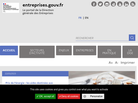 'entreprises.gouv.fr' screenshot