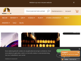 'drankenwereld.be' screenshot