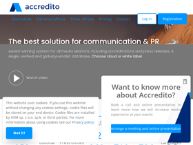 'accredito.com' screenshot