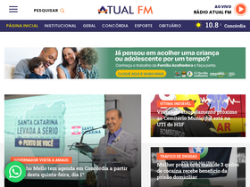 'atualfm.com.br' screenshot