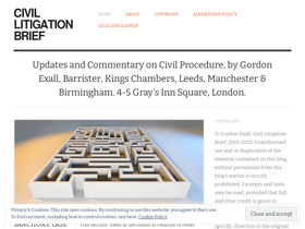 'civillitigationbrief.com' screenshot