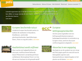 'ecopedia.be' screenshot