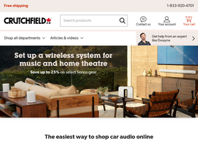 'crutchfield.ca' screenshot
