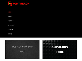 'fontreach.com' screenshot