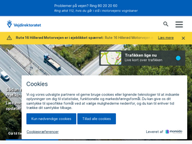 'vejdirektoratet.dk' screenshot