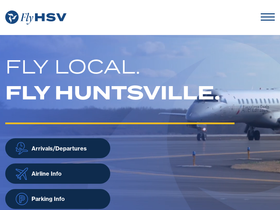 'flyhuntsville.com' screenshot