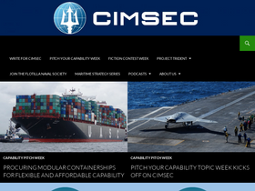 'cimsec.org' screenshot