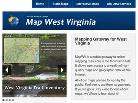 'mapwv.gov' screenshot