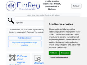 'finreg.sk' screenshot