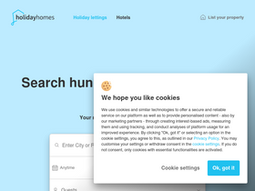 'holidayhomes.co.uk' screenshot