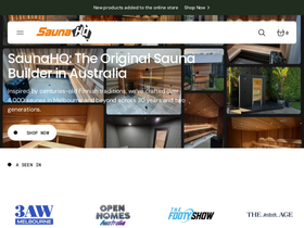 saunahq.com.au homepage screenshot