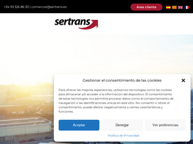 'sertrans.es' screenshot