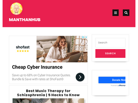 'manthanhub.com' screenshot