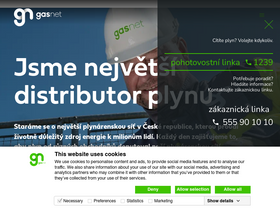 'gasnet.cz' screenshot