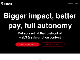 'rokfin.com' screenshot