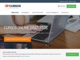'upcursosgratis.com.br' screenshot