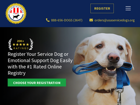 'usaservicedogs.org' screenshot