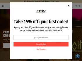 'bareperformancenutrition.com' screenshot