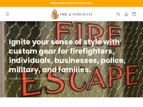 fireandstitchco.com homepage screenshot