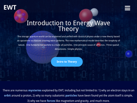 'energywavetheory.com' screenshot