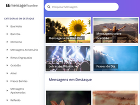 'mensagem.online' screenshot