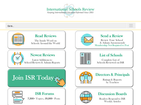 'internationalschoolsreview.com' screenshot