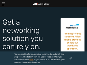 'alliedtelesis.com' screenshot