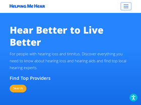 'helpingmehear.com' screenshot