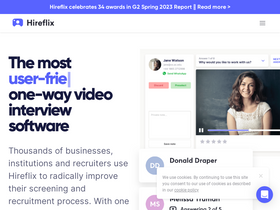 'hireflix.com' screenshot