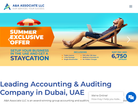 'aaconsultancy.ae' screenshot