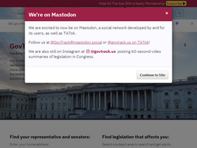 'govtrack.us' screenshot