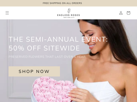 endlessroses.com homepage screenshot