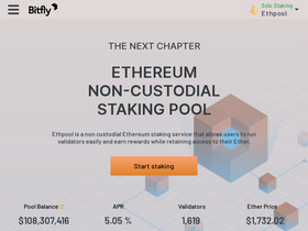 'ethpool.org' screenshot