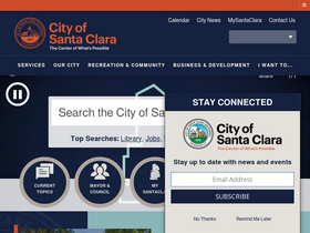 'santaclaraca.gov' screenshot
