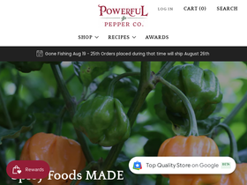 powerfulpepper.co homepage screenshot
