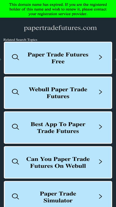 papertradefutures.com