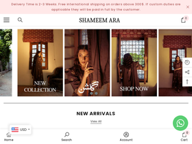 shameemara.com homepage screenshot