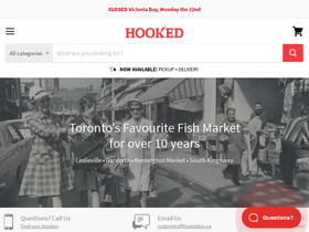 hookedinc.ca homepage screenshot