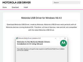 'motorolausbdriver.com' screenshot