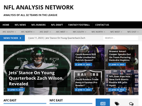 'nflanalysis.net' screenshot