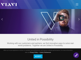 'viavisolutions.com' screenshot