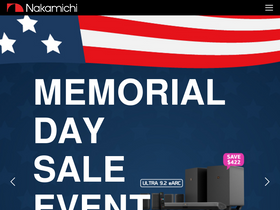 'nakamichi-usa.com' screenshot