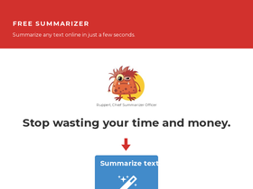 'freesummarizer.com' screenshot