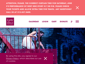 'lyricopera.org' screenshot