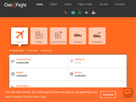 'getaflight.co.uk' screenshot
