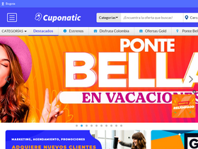 'cuponatic.com.co' screenshot