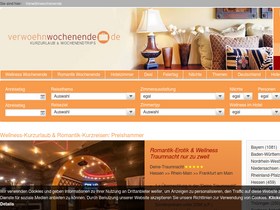 'verwoehnwochenende.de' screenshot