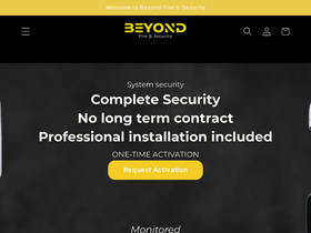 beyondfireandsecurity.com homepage screenshot